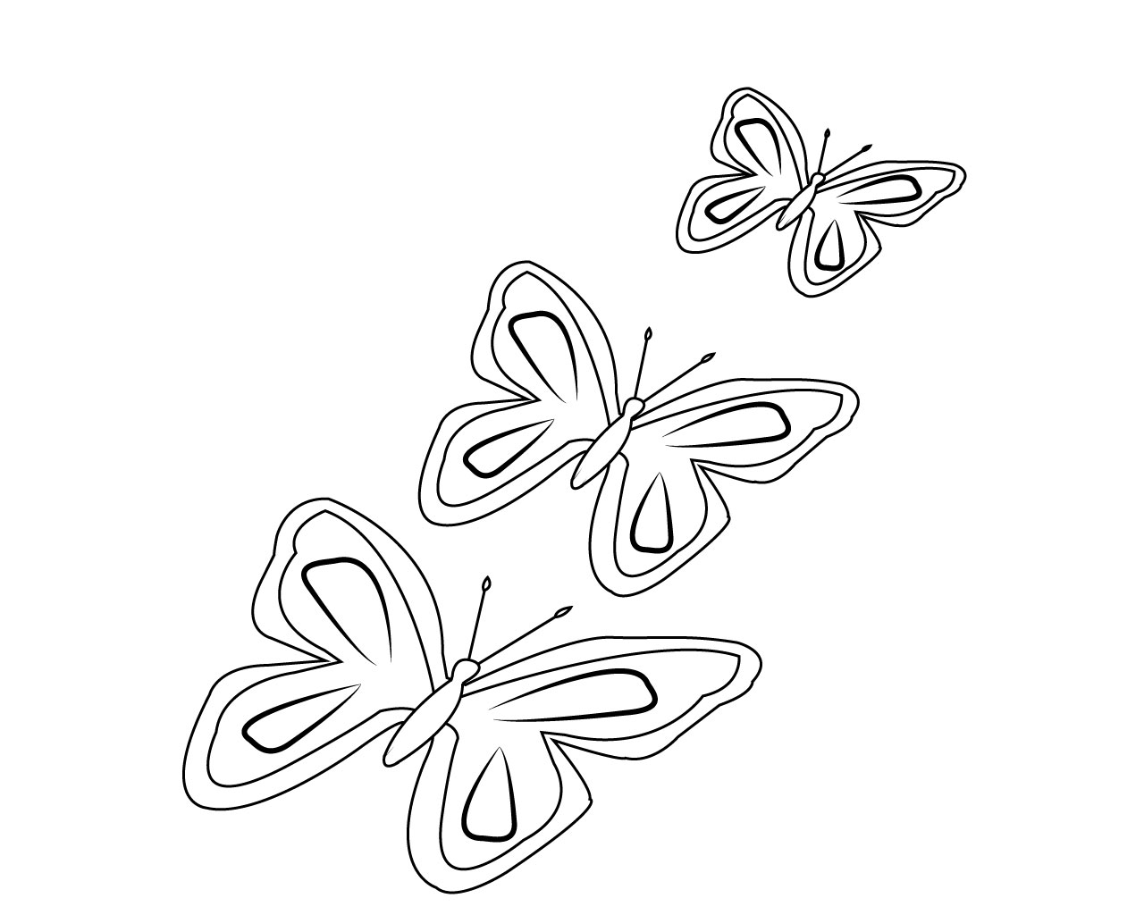 Butterfly Coloring Page Free Printable CareersPlay com