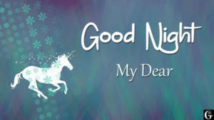 good night images unicorn
