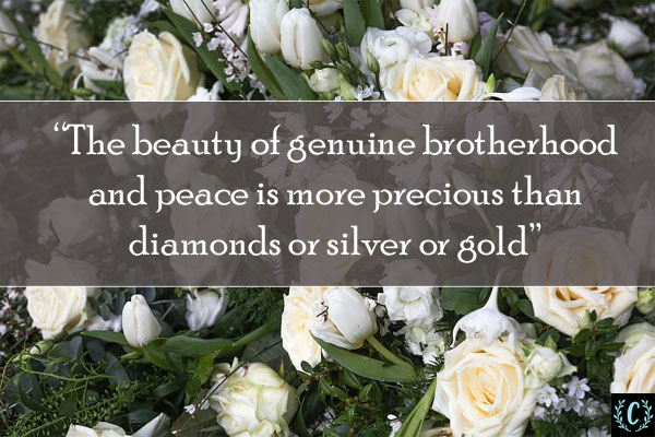 words of comfort for loss of brother sudden death