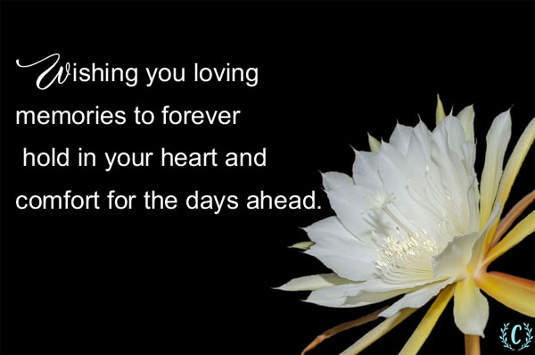 words of sympathy for loss of mother and father