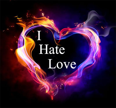 i hate love dp photo
