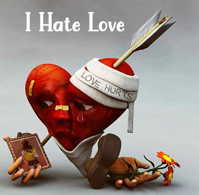 i hate love dp sad