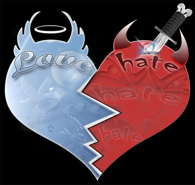 i hate you love dp status