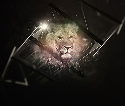 lion dp for whatsapp illution